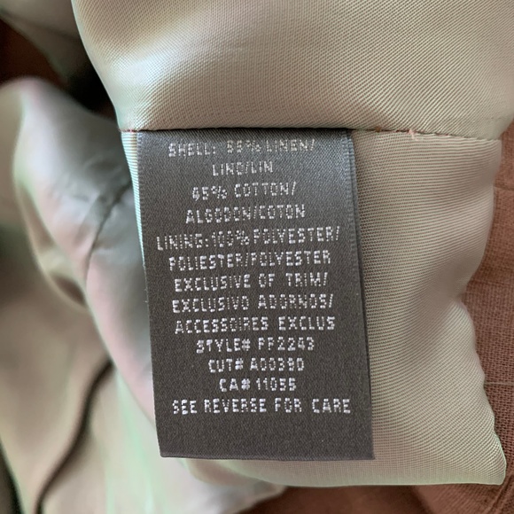 True Meaning Cotton & Linen Light Brown Sequins Blazer - Picture 9 of 9